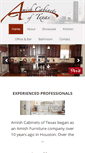 Mobile Screenshot of amishcabinetsoftexas.com