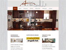 Tablet Screenshot of amishcabinetsoftexas.com